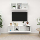 2-piece TV cabinet set chipboard white