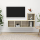 2-piece TV cabinet set chipboard Sonoma oak
