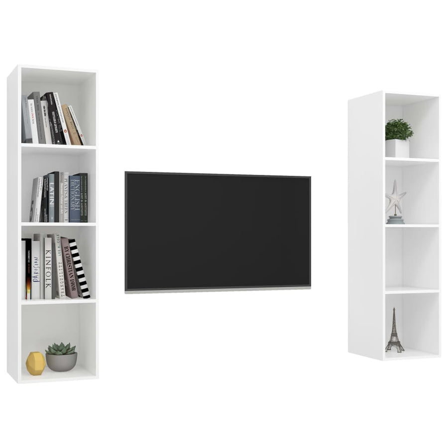 Tv-Wandmeubelen Spaanplaat Wit