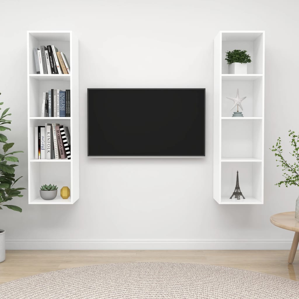 Tv-Wandmeubelen Spaanplaat Wit