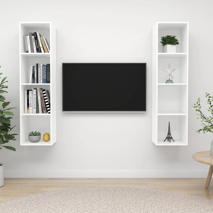 Tv-Wandmeubelen Spaanplaat Wit