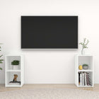 Tv-meubel 72x35x36,5 cm bewerkt hout wit