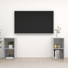 Tv-meubel 72x35x36,5 cm bewerkt hout betongrijs