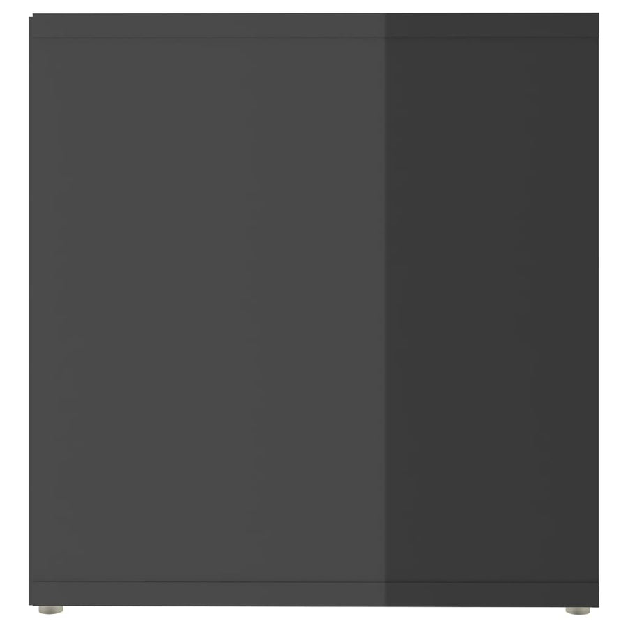 Tv-Meubelen 7X35X36,5 Cm Spaanplaat 72 x 35 x 36.5 cm Hoogglans grijs