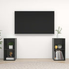 Tv-meubel 72x35x36,5 cm spaanplaat hoogglans grijs