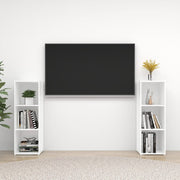 Tv-meubel 107x35x37 cm bewerkt houtwit