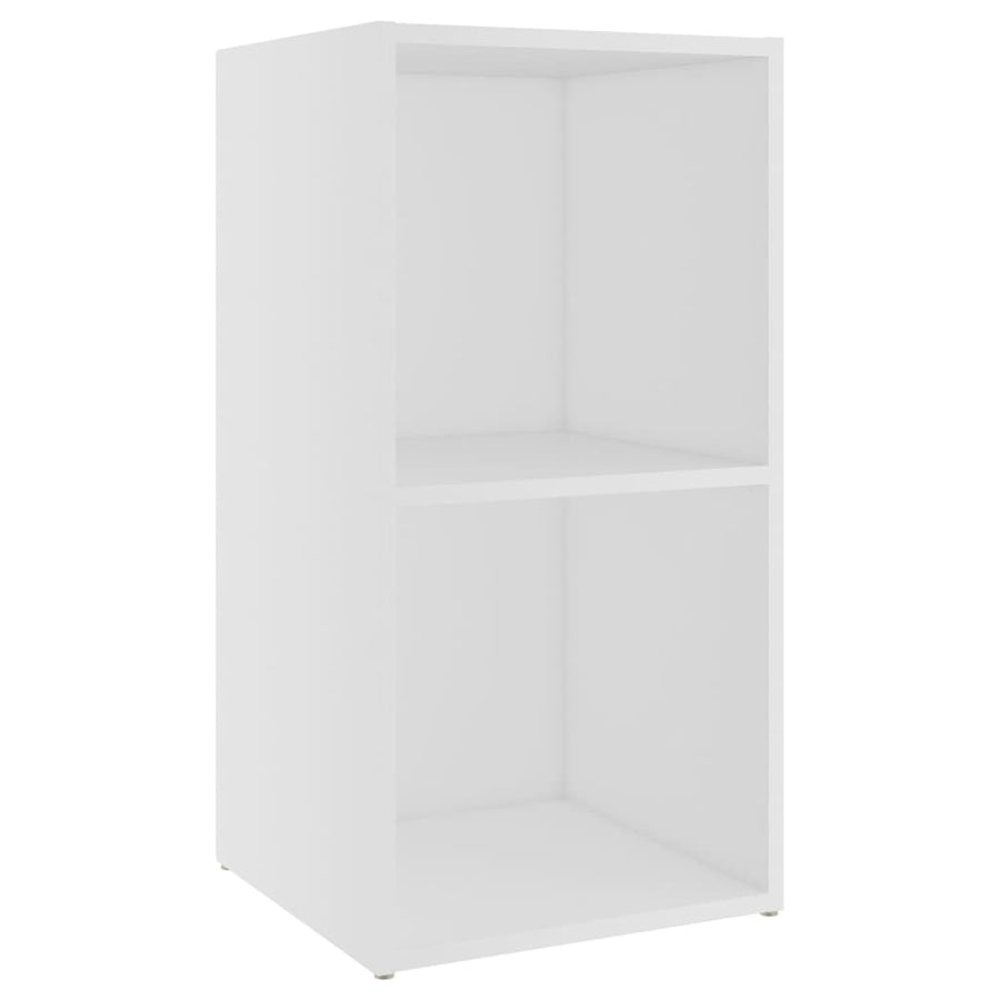Tv-Meubelen 2 St 72X35X36,5 Cm Bewerkt Hout 72 x 35 x 36.5 cm Wit
