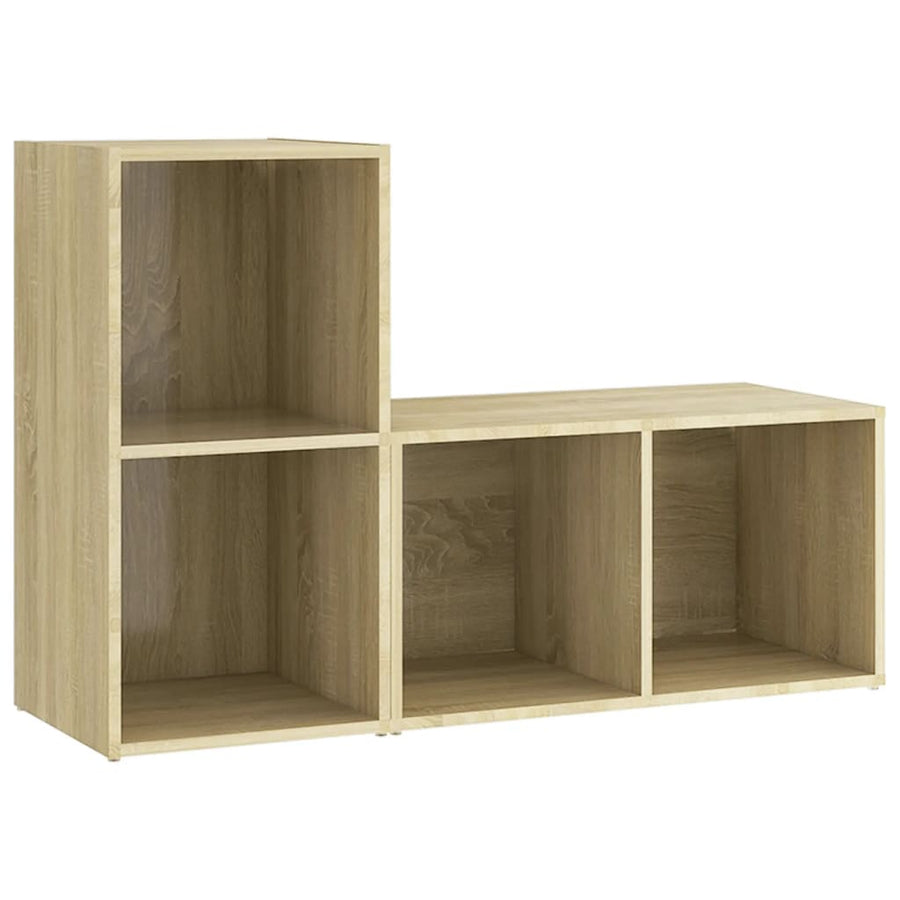 Tv-Meubelen 7X35X36,5 Cm Spaanplaat Kleurig 72 x 35 x 36.5 cm Sonoma eiken