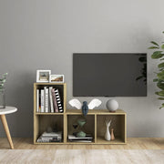 Tv-meubel 72x35x36,5 cm spaanplaat sonoma eiken 2 stuks