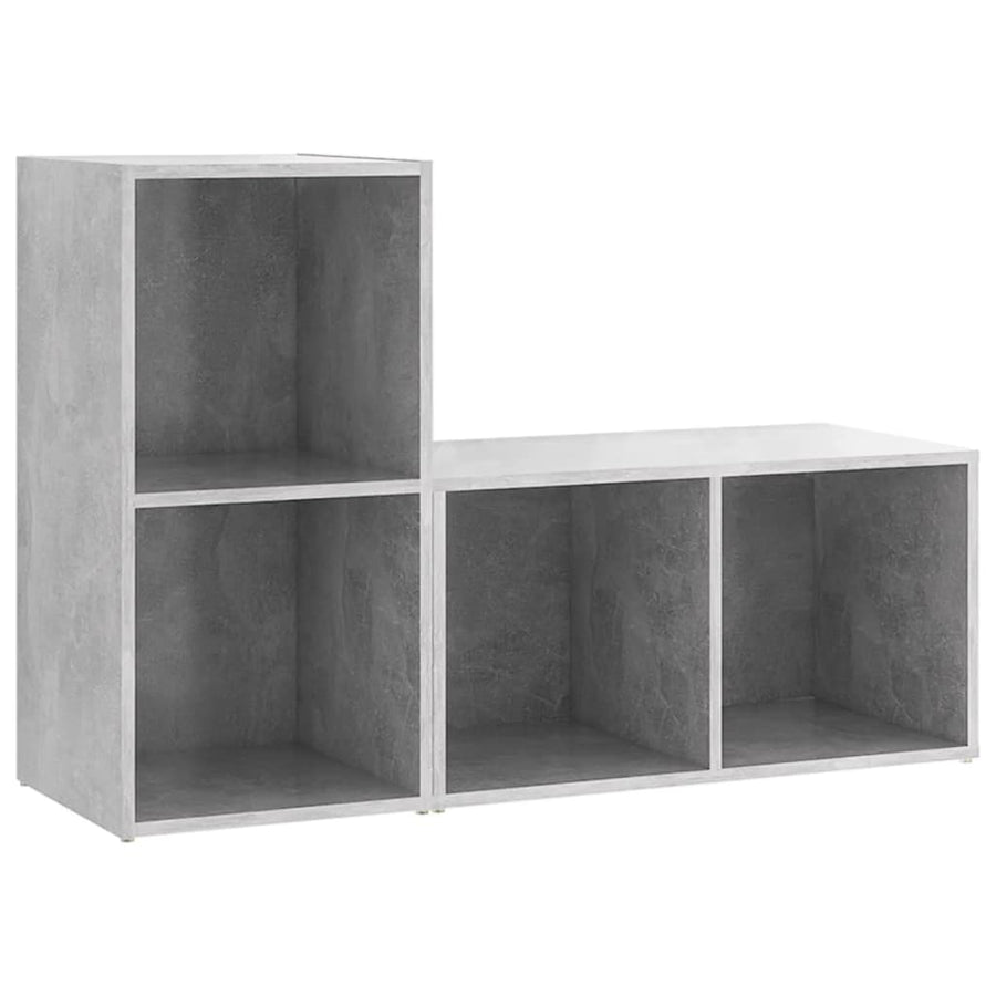 Tv-Meubelen 7X35X36,5 Cm Spaanplaat 72 x 35 x 36.5 cm Betongrijs
