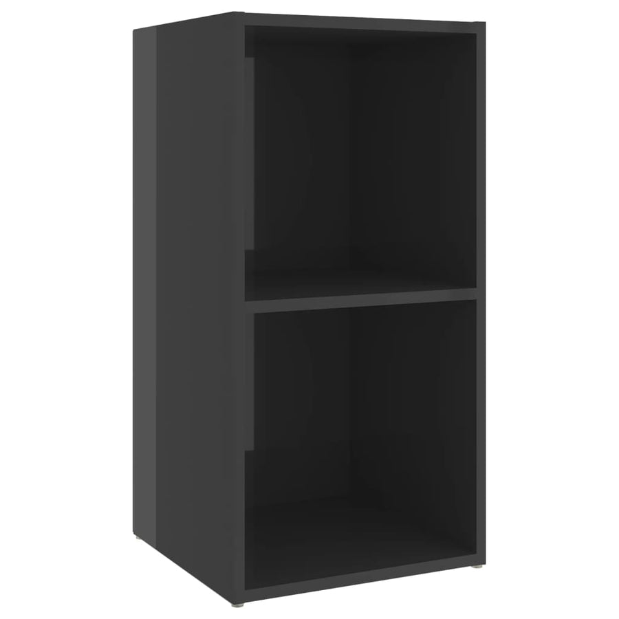 Tv-Meubelen 7X35X36,5 Cm Spaanplaat 72 x 35 x 36.5 cm Hoogglans grijs