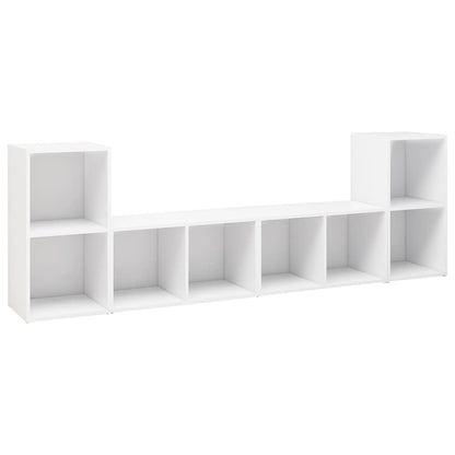Tv-Meubelen 72X35X36,5 Cm Bewerkt Hout Wit