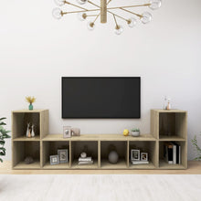 Tv-Meubelen 72X35X36,5 Cm Bewerkt Hout Kleurig Sonoma eiken