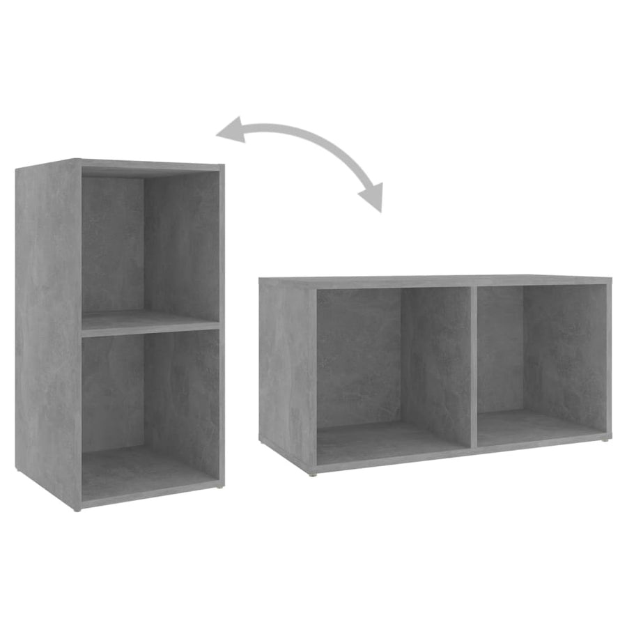 Tv-Meubelen 72X35X36,5 Cm Bewerkt Hout Betongrijs