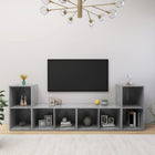 Tv-meubel 72x35x36,5 cm bewerkt hout betongrijs