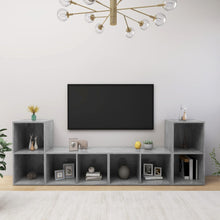 Tv-Meubelen 72X35X36,5 Cm Bewerkt Hout Betongrijs