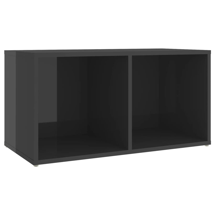 Tv-Meubelen 72X35X36,5 Cm Spaanplaat Hoogglans grijs