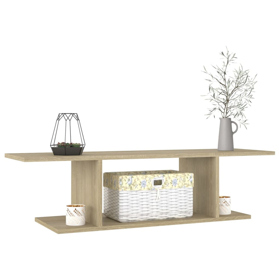 Tv-Wandmeubel 103X30X26,5 Cm Sonoma Eikenkleurig