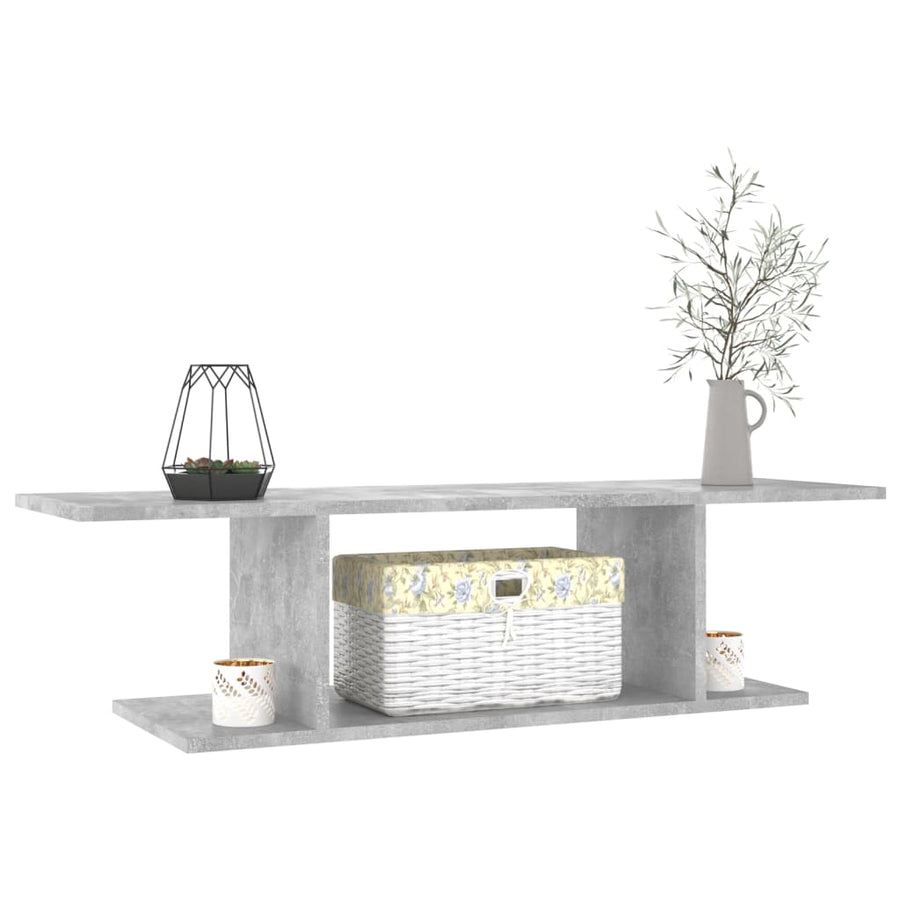 Tv-Wandmeubel 03X30X26,5 Cm Betongrijs