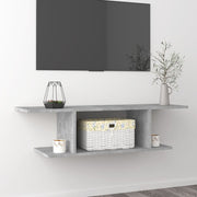 Tv-wandmeubel 103x30x26,5 cm betongrijs bewerkt hout