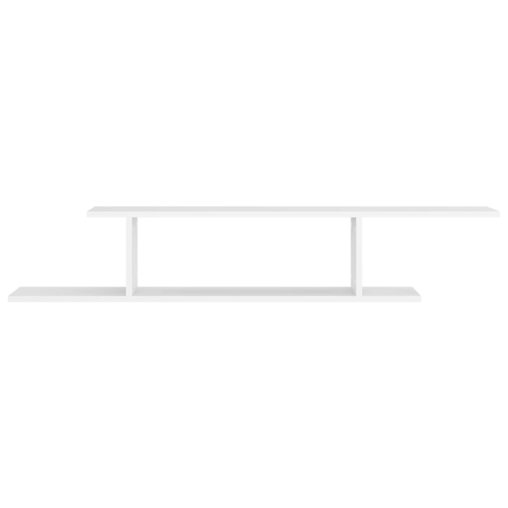 Tv-Wandschap 25X8X23 Cm Bewerkt Hout Wit