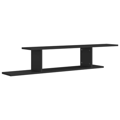 Tv-Wandschap 25X8X23 Cm Spaanplaat Zwart