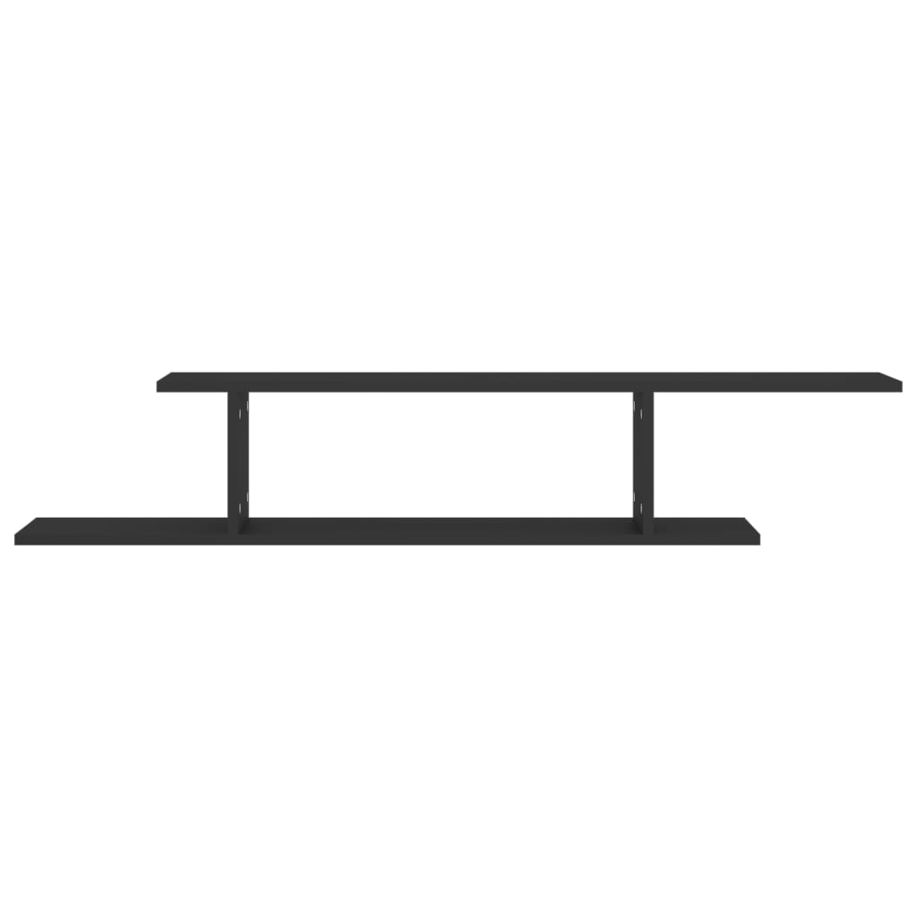 Tv-Wandschap 25X8X23 Cm Spaanplaat Zwart