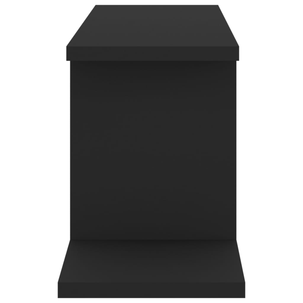 Tv-Wandschap 25X8X23 Cm Spaanplaat Zwart