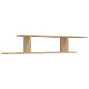 TV wall shelf 125x18x23 cm engineered wood Sonoma oak colour