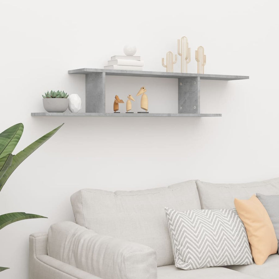 Tv-Wandschap 25X8X23 Cm Spaanplaat Betongrijs