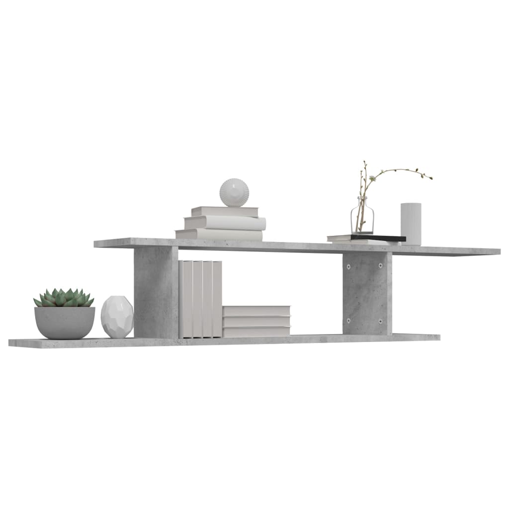 Tv-Wandschap 25X8X23 Cm Spaanplaat Betongrijs