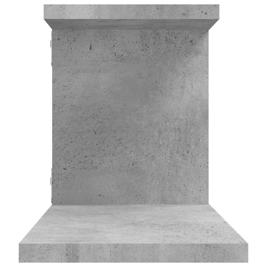 Tv-Wandschap 25X8X23 Cm Spaanplaat Betongrijs