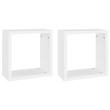 Wandschappen kubus 2 st 30x15x30 cm wit 2 30 x 15 x 30 cm