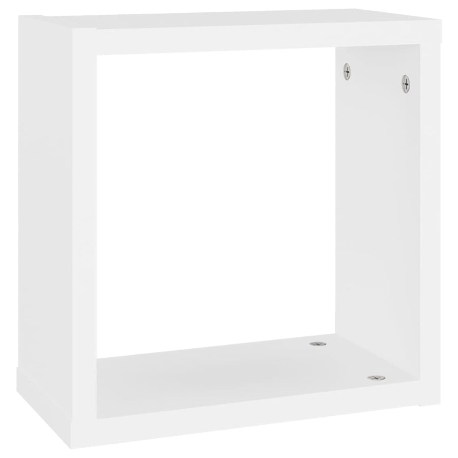 Wandschappen kubus 2 st 30x15x30 cm wit 2 30 x 15 x 30 cm