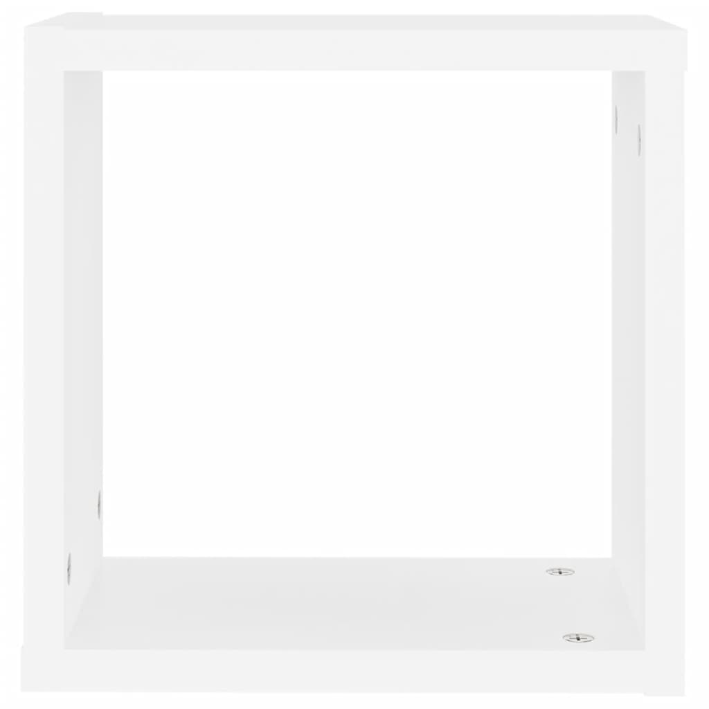 Wandschappen kubus 2 st 30x15x30 cm wit 2 30 x 15 x 30 cm