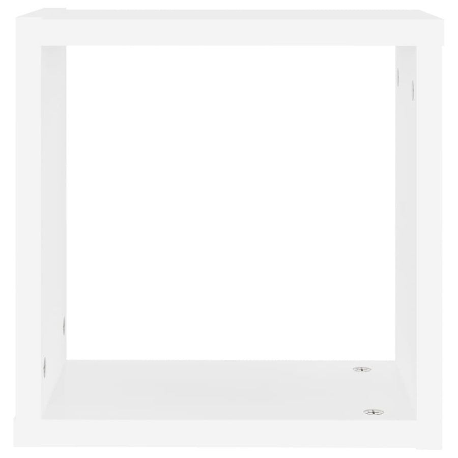 Wandschappen kubus 6 st 30x15x30 cm wit 6 30 x 15 x 30 cm
