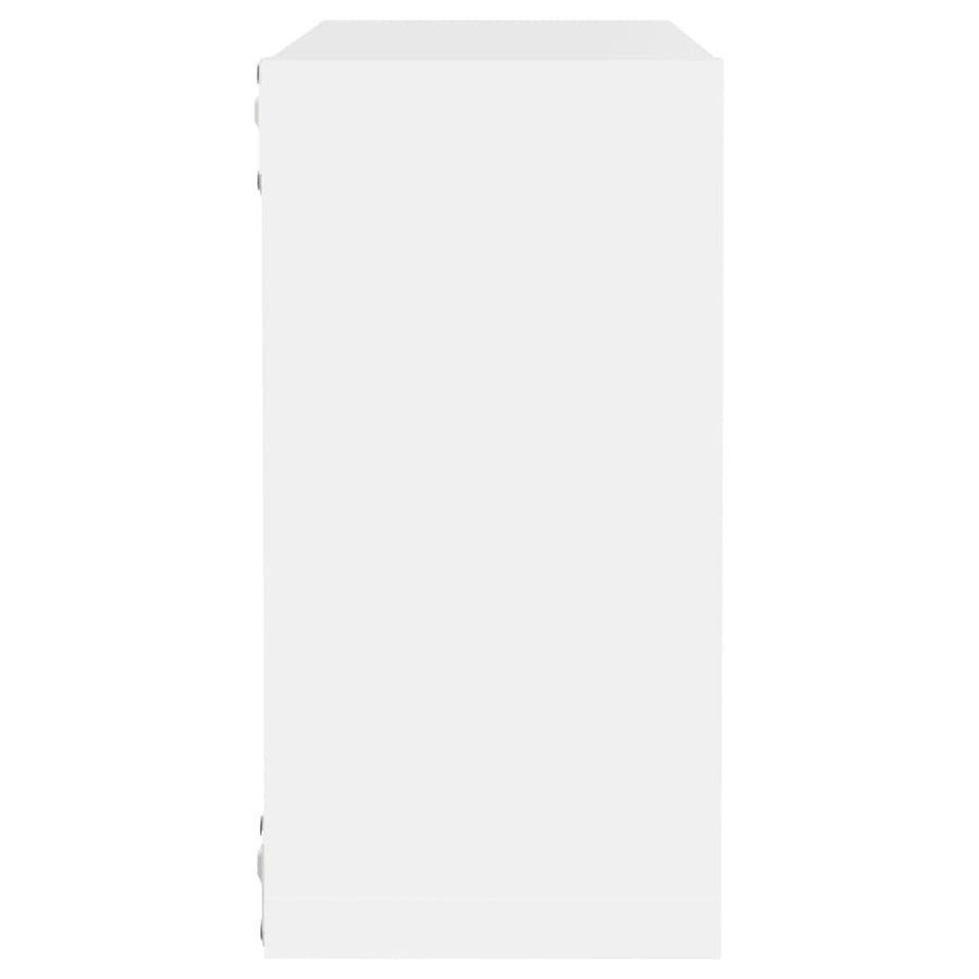 Wandschappen kubus 6 st 30x15x30 cm wit 6 30 x 15 x 30 cm