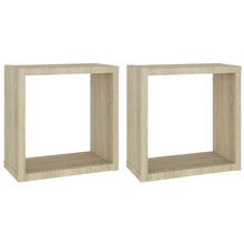Wandschappen Kubus Kleurig Sonoma Eiken 2 30 x 15 x 30 cm