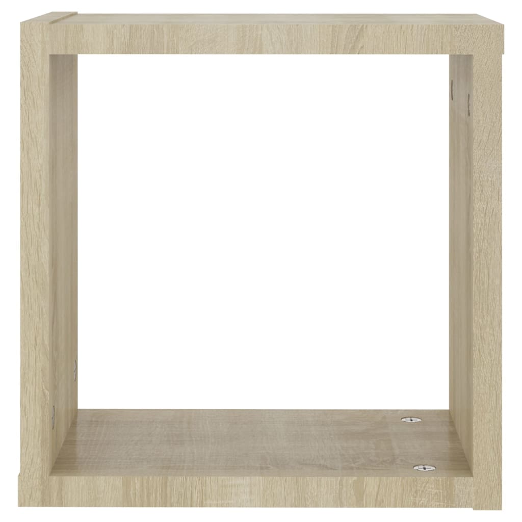 Wandschappen Kubus Kleurig Sonoma Eiken 2 30 x 15 x 30 cm
