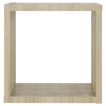 Wandschappen Kubus Kleurig Sonoma Eiken 2 30 x 15 x 30 cm