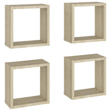 Wandschappen Kubus 4 St 30X15X30 Cm Sonoma Eikenkleurig Sonoma Eiken 30 x 15 x 30 cm