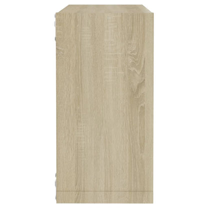 Wandschappen Kubus 4 St 30X15X30 Cm Sonoma Eikenkleurig Sonoma Eiken 30 x 15 x 30 cm