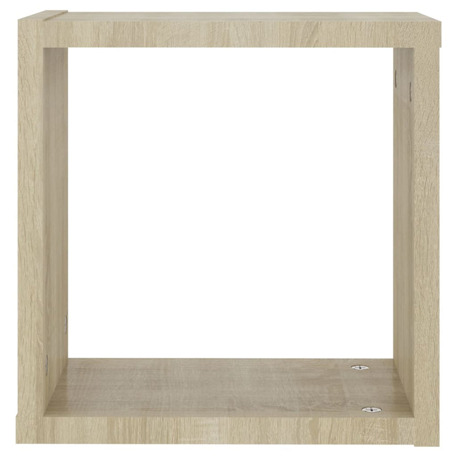Wandschappen Kubus 6 St 30X15X30 Cm Sonoma Eikenkleurig Sonoma Eiken 30 x 15 x 30 cm