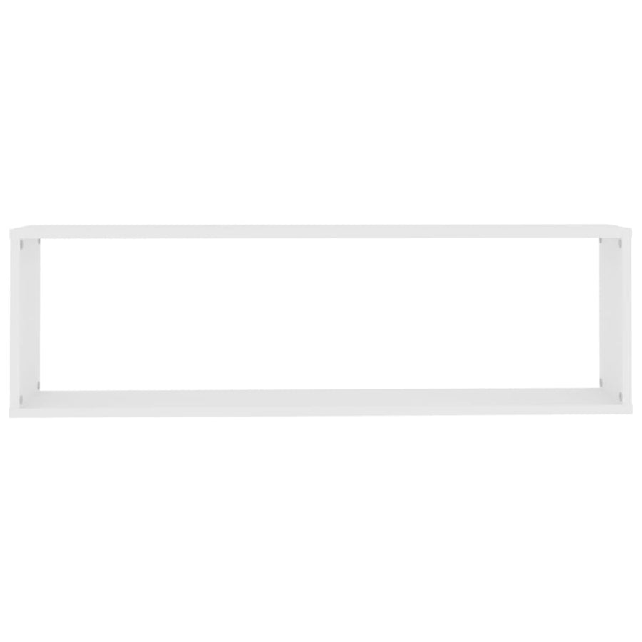 Wandschappen kubus 2 st 100x15x30 cm bewerkt hout wit 2 100 x 15 x 30 cm