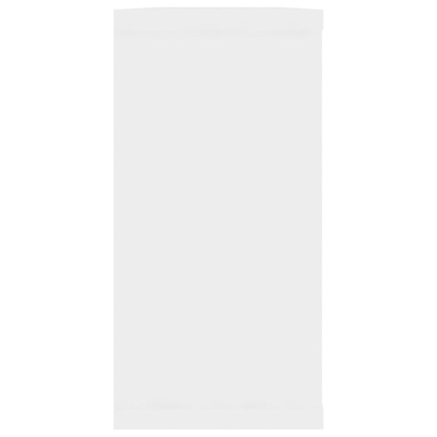Wandschappen kubus 4 st 100x15x30 cm bewerkt hout wit 4 100 x 15 x 30 cm