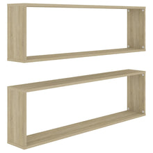 Wandschappen Kubus Spaanplaat Sonoma Eiken 2 100 x 15 x 30 cm