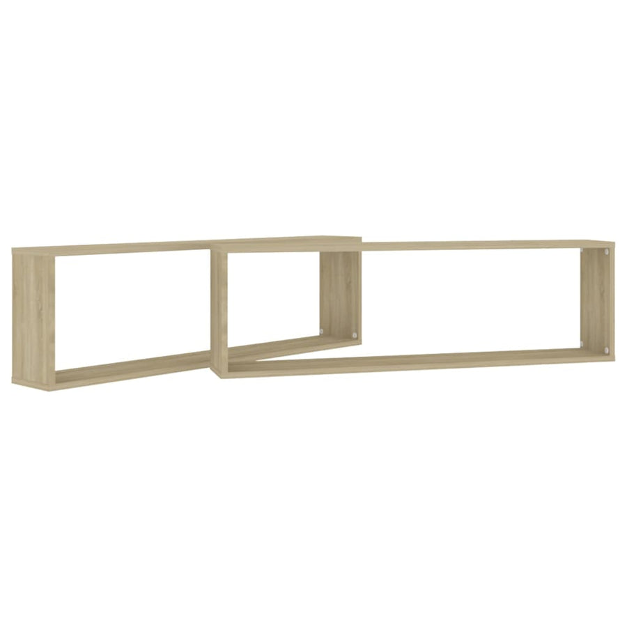 Wandschappen Kubus Spaanplaat Sonoma Eiken 2 100 x 15 x 30 cm