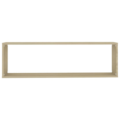 Wandschappen Kubus Spaanplaat Sonoma Eiken 4 100 x 15 x 30 cm