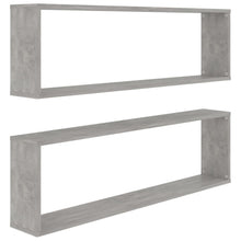 Wandschappen Kubus Spaanplaat Betongrijs 2 100 x 15 x 30 cm