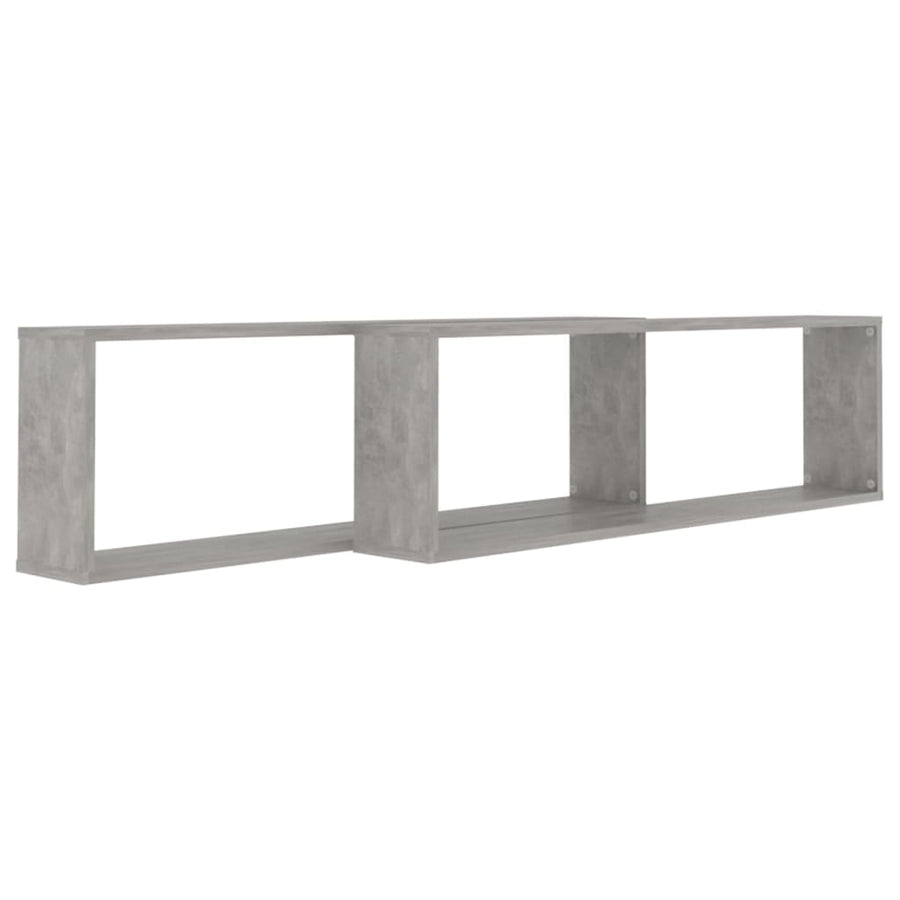 Wandschappen Kubus Spaanplaat Betongrijs 2 100 x 15 x 30 cm